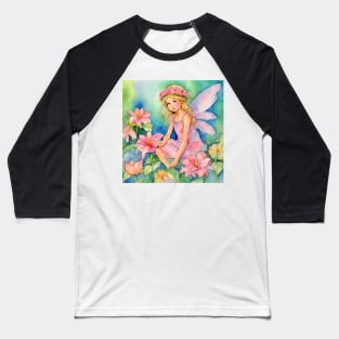 Little fairy, watercolor painting Baseball T-Shirt